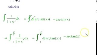 INTEGRAL DEFINIDA DE ARCOTANGENTE [upl. by Nolad254]