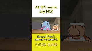 All TF2 mercs saying NO tf2 pizzatower memes shorts [upl. by Enahs]