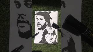 TADOWWW TheWeeknd BillieEilish sketch art drawing [upl. by Danelle]