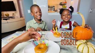 Fun Edible Thanksgiving Activities for kids Fun Learning Videos for Children Counting and Colors [upl. by Gnav]