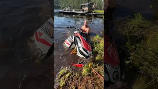 Kelkan pelastusoperaatio ⚓️🫠 pitbboys vetäävaa fail sled watercross lifestyle skidoo [upl. by Yelsa]