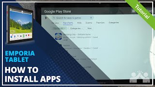 Emporia Tablet  How to install apps • 📱 • 👨🏼‍💻 • ⬇️ • Tutorial [upl. by Peony]