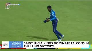 SAINT LUCIA KINGS DOMINATE FALCONS IN THRILLING VICTORY [upl. by Dumanian]