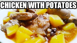 HOW TO COOK CHICKEN WITH POTATOES  TASTY CHICKEN AND POTATO RECIPE [upl. by Ecinnaj]