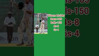 Wiaam Mulder first test century vs Bangladesh wish plz [upl. by Suirradal886]