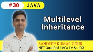 Multilevel Inheritance in JAVA  JAVA inheritance [upl. by Wiersma]