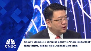 Chinas domestic stimulus policy is more important than tariffs geopolitics AllianceBernstein [upl. by Lundquist]