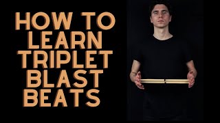 How to learn triplet blast beats Lesson from my Drum School [upl. by Haidadej]