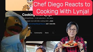 Chef Diego Reacts to Cooking With Lynja [upl. by Sinai]