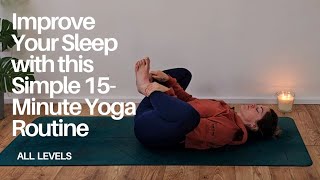 15 Min Bedtime Yoga with Gratitude amp Visualisation for a Better Nights Sleep [upl. by Eidnar]