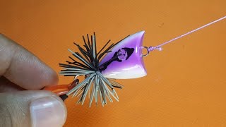 How to tie softfrog and jaws lures fishingknot fishinghook fishinghack [upl. by Annalee]