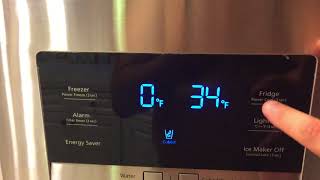 How to TURN UP a Samsung Fridges Temperature [upl. by Eellah941]