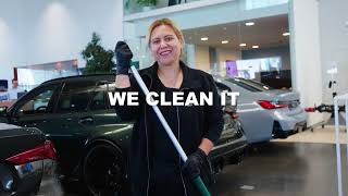 Professionele Schoonmaak bij Bilia Verstraeten BMW in Lochristi  AED Cleaning [upl. by Elrod297]