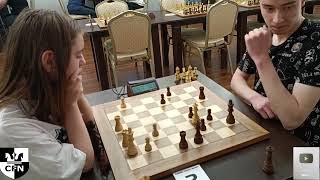 Pinkamena 1727 vs A Guseynov 1633 Chess Fight Night CFN Rapid [upl. by Eornom]