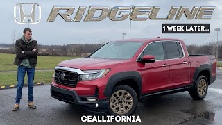 Honda Ridgeline Pros and Cons  1 Week quotOwnerquot Review [upl. by Sainana]