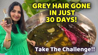 ⭐30 Days Challenge  Reverse Grey Hair Naturally in 30 Days  Stop Grey Hair Naturally HairCareTips [upl. by Maidy]