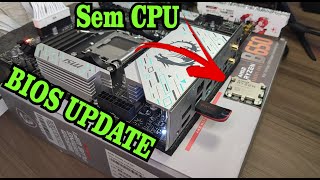 UPDATE BIOS MSI B650 via botão MFLASH BIOS sem CPU [upl. by Casabonne]