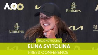 Elina Svitolina Press Conference 2R  Australian Open 2022 [upl. by Ahtelahs]