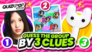 GUESS THE KPOP GROUP BY 3 CLUES ⚡️  QUIZ KPOP GAMES 2024 [upl. by Nnovahs]