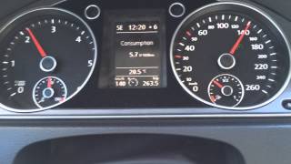 Vw Passat 16 tdi Consumption 100 120 140 160 kmh [upl. by Terrene]