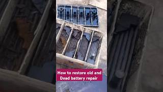 How to restore old and Dead battery repair solar car battery repair shorts viralvideo [upl. by Christabella994]