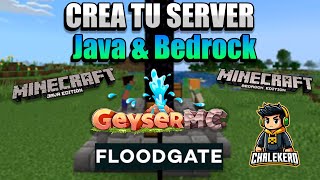 Server de Minecraft Crossplay  JAVA amp BEDROCK [upl. by Ennaul]