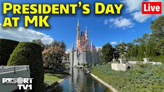 🔴Live Presidents Day at Magic Kingdom  21924  Walt Disney World Live Stream [upl. by Kan]