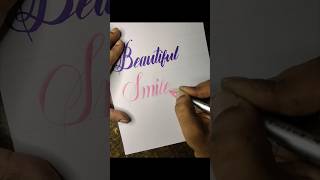 Mastering Beautiful Cursive Calligraphy  Elegant Handwriting Techniques cursivecalligraphy art [upl. by Sonitnatsnok]