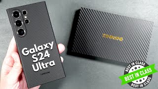 Galaxy S24 Ultra 600D Aramid Fiber Minimalist Case by Thinborne  Drop amp Scratch Test [upl. by Ltsyrk24]