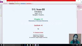 Comparison of Lanthanides and Actinides Lecture 4 Chemistry of Actinide elements [upl. by Vallie352]