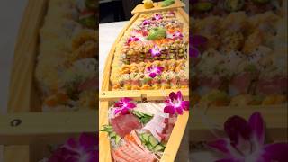 Monster Sushi Boat Biggest feast of Nigiri sashimi amp Sushirolls [upl. by Seen]