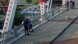 Jon Bon Jovi helps talk woman down from ledge on Nashville bridge [upl. by Ayatnahs]