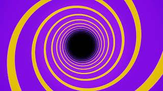 Hypnotic Spiral Purple amp Yellow Silent 30 mins [upl. by Eillac]