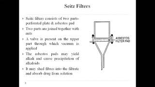 Seitz Filters amp Sintered Glass Filters11T Pharmaceutics I D Pharm 2019 Class No 43 [upl. by Sheeree]