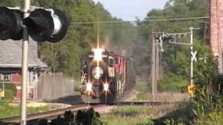 IC SD402 Leads Four Units West on a Freight Train [upl. by Smith87]