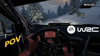 SWEDEN  Lauksjøen  EA Sports WRC  Mixed Reality POV  4K [upl. by Pompea]