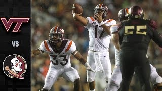 Virginia Tech vs Florida State Football Highlights 2018 [upl. by Sacttler]