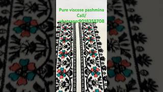 TOP PURE VISCOSE PASHMINA EXCLUSIVE EMBROIDERY WORK BOTTOM PASHMINA SOLID DYED [upl. by Avihs316]