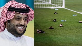 تركي آل الشيخ يسخر من قطر  يحتاجون 11 نشيد وطني [upl. by Htepsle992]