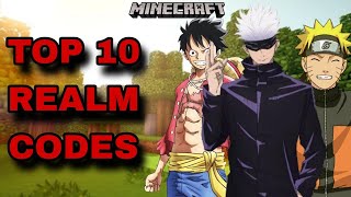 NEW TOP 10 BEST REALM CODES FOR MINECRAFT BEDROCK EDITION [upl. by Euqinorev]