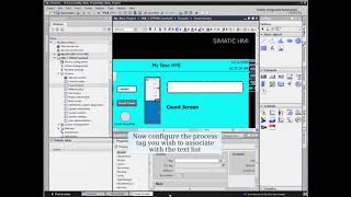 08 How to Create and Use Text Lists in HMI from TIA Portal  WinCC [upl. by Anyzratak440]