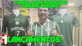 NOVA CAMISA COMEMORATIVA  LANÇAMENTOS CAMISAS CASUAIS DO PALMEIRAS [upl. by Heller958]