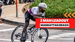 Doing a leadout with 3 teammates  Manhattan Beach GP [upl. by Rubens]