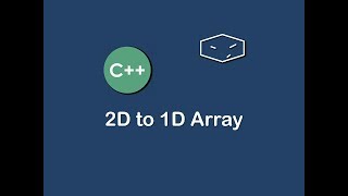 2d to 1d array in c [upl. by Aciraj]