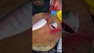 Hilsa fish cutting skills trending viralvideo shorts food hilsa sagar fish belathur Kadugodi [upl. by Aicenra]