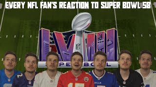 Every NFL Fans Reaction to Super Bowl 58 [upl. by Sloatman]