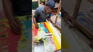 Talented Tinga Tinga Artists of Tanzania Shorts [upl. by Eilrak]