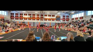 Hornell Varsity Cheer Wellsville cheer comp winter 24 [upl. by Naihr689]