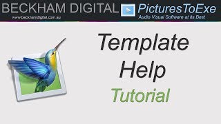 PicturesToExe  Template Help [upl. by Loris]