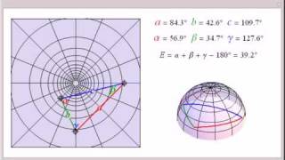 Spherical Trigonometry on a Gnomonic Projection [upl. by Rengaw541]